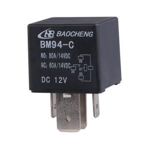 China 50A 60A 80A 12 Volt SPDT Relay Class F Dust Proof Cover BM94-C For Electric Seat factory