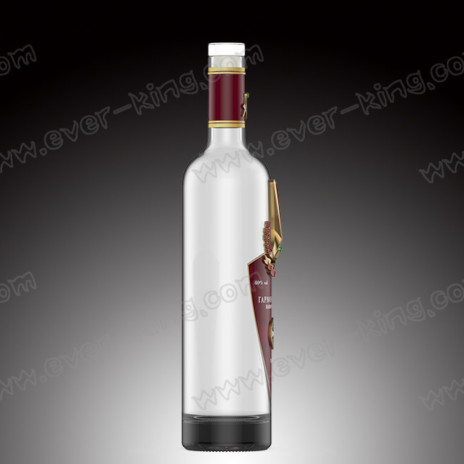 Custom Shield Stickers Printing Metal Liquor Bottle Label Waterproof