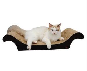 China Recycled Corrugated Cat Scratcher , Neutral Colors Vertical Cat Scratcher factory