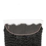Front Virgin Hair Extensions Real Human Hair / Kinky Straight Bundles With Lace