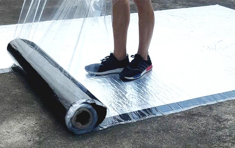Color Steel Tile Roofing Self Adhesive Asphalt Membrane With Traditional Design Style