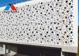 China Fire Resistant Decorative Aluminium Screen Perforated For Airport Railway Station factory