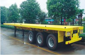China 40 FT 3 axle flatbed container semi-trailer factory