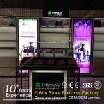 European style cosmetic store unique acrylic makeup display case