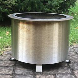 China Outdoor 19.5 Inch Smokeless Fire Pit Portable Stainless Steel Bonfire Backyard factory