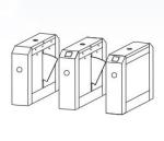 Anti Intrusion Metro 650mm Flap Barrier Gate Entrance