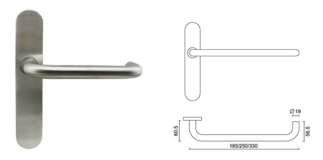 SP07 EN1906 interior door handles