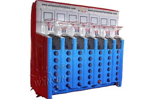 China Inflatable Sport Game Inflatable Connect Four Basketball Games factory