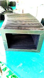 China Heat-sealed &amp;folded bellows fabric +PVC for fiber laser machine factory