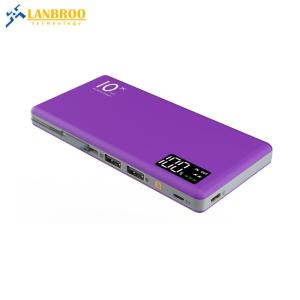 China DC5.0V 2.4A Out Put 10000MAH Power Bank ABS+rubber oil smart power bank For Xmas Gift Portable factory