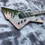 Custom Water Transfer Flamed Pattern Cover Electric Guitar for Iban