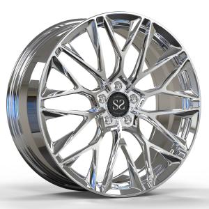 China Polished 21 Inches Ferrari 488 1 Piece Forged Wheels 110mm Cb factory