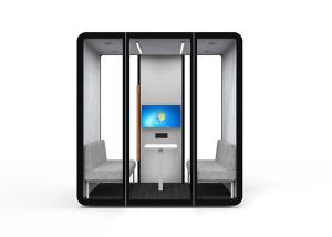 China Customized Sound Acoustic Booth With Solid Wall Meeting Booths For Offices factory