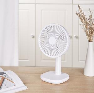 China 3 Speeds Rechargeable Table Fans PSE Small Desk Fan Battery Operated factory