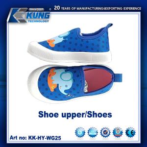 Customized High Elastic Breathable Children Shoes Upper Non Slip