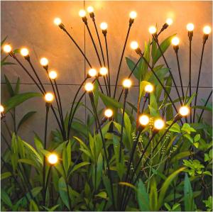 China Modern LED Solar Firefly Lights Outdoor Lighting Waterproof Stake Lights Charging Time 6-8 Hours factory