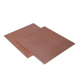 China Nickel C106 Copper Sheet Plate 20mm 3mm 3x8 12x12 24 X 24 3x10 4 X 10 factory