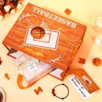 Custom Extra Large Specialty Luxury Orange Candle Gift Paper Bag With Ribbon