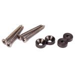 Ergonomic Metal Guitar Neck Ferrules Tool Set With Durability Silver Screws