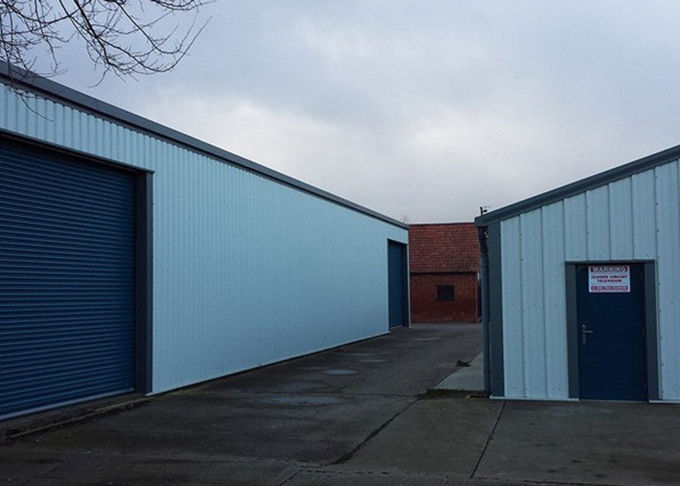 Customized Light Steel Frame Structure Prefabricated Assembly Modular Metal Hanger Workshop Steel Building Recladding