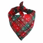 Customized Christmas Dog Bandana Waterproof Cotton Sustainable Bandana