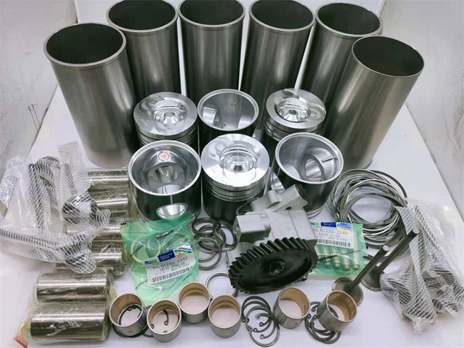 DE08 D1146 Excavator Engine Parts DH300-7 DH280 DH260 Piston Liner Kit 65.02521-0228B DE08 D1146