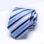 Woven Business Neckties 100% Silk Stripped Ties Jacquard Neckwear Men Style