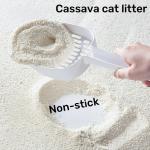 Non Stick Cassava Cat Litter 100% Plant Tapioca Litter Easy Clean