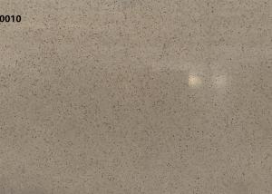 China Man Made Brown Quartz Stone Countertop Solid Surface Staining Resistant factory