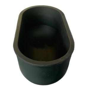 China 15.5kg Capacity Cylindrical Graphite Clay Crucible For Melting / Casting factory