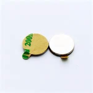 China Hot Selling Permanent Ndfeb Neodymium Disc Disk Magnet with 3M Adhesive factory
