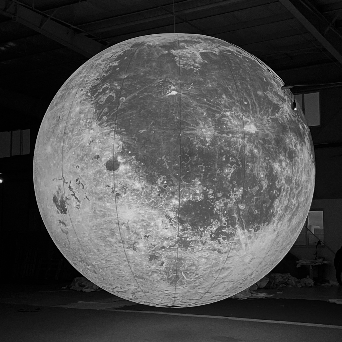 Decoration Advertising Inflatable Moon Model Large Inflatable Moon Balloon with Led Light