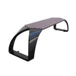Modern Backless Outdoor Recycled Plastic Benches For Public Garden Landscaping