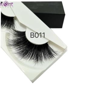 China Full Volume 25mm 5d Mink Eyelashes / Extra Length Siberian Mink Fur Eyelashes factory