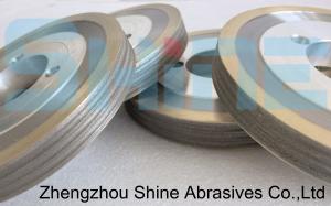 China OEM Diamond Arc Wheel Metal Bond Glass Grinding Round Edge Wheels factory