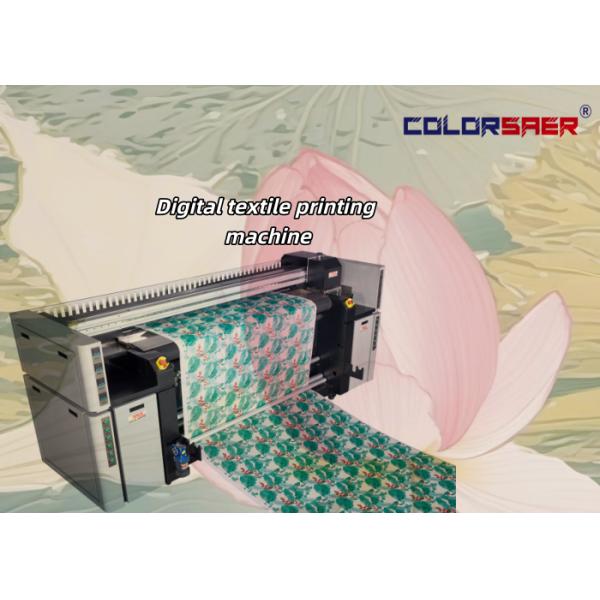 China Color SAER 4 colors & 8 colors Textile printing system digital roll to roll fabric plotter for cotton & polyester factory