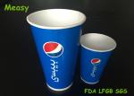 Pepsi 32OZ 12OZ Cola Cold Paper Cups , Blue disposable drinking cups Flexo