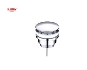 China Brass basin drain drainage stopper vanity Waste drain vessel pop up drain lavatory basin waste chrome OEM factory