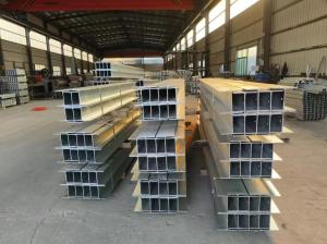 China Galvanized Steel H Section Steel Beams Hot Rolled For Retaining Wall Construction factory