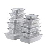 Convenient divided lunch box of aluminum foil tray take-out aluminium food