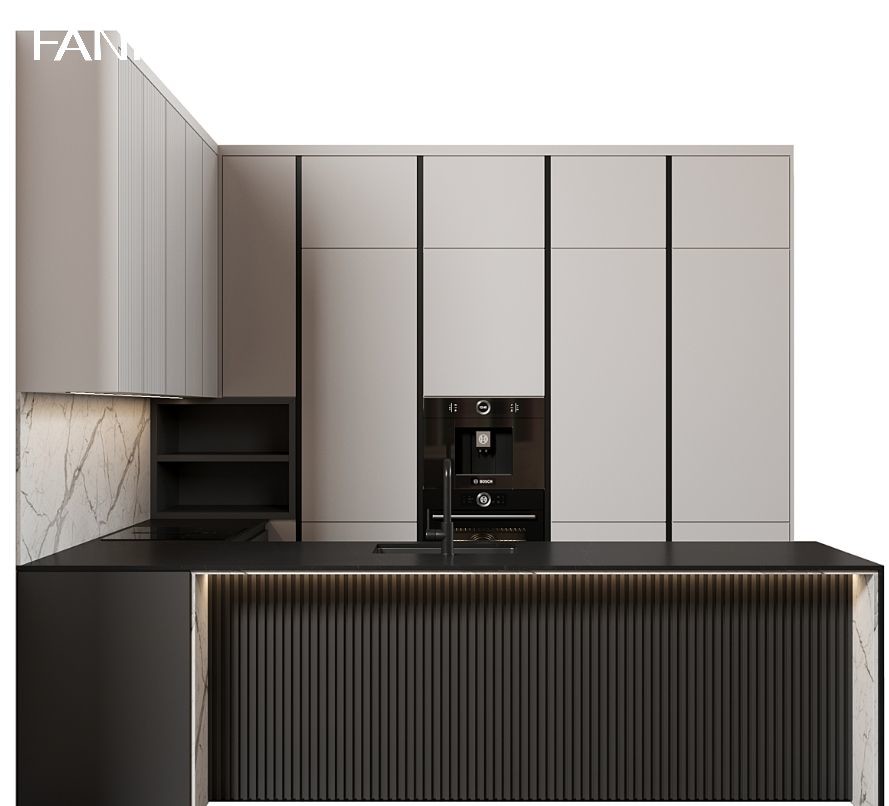 Melamine Plating Wooden Kitchen Storage Cabinet Ready To Assemble Kitchen Cabinets