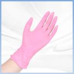 Durable Disposable PVC Gloves For Safe And Effective Pet Care Pink Color