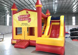 China Brightly Color Commercial Inflatable Bouncer Combo / Kids Bouncy Castle factory