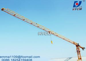 China PT6013 Flattop Tower Crane Fixing Hydraulic Climbing Type 148ft Height factory
