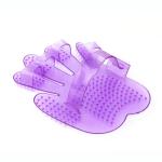 Five Fingers Jelly Curry Comb Plastic Pet Grooming And Massage Tool
