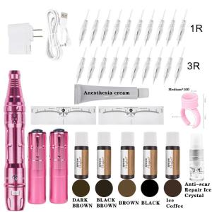 China High Quality Micro Blade Eyebrow Lip Tattoo Pencil Machine Set Permanent Makeup Machine Set factory