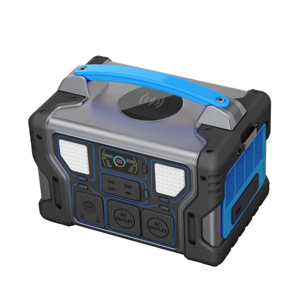 Blue 1000W Camping 1000W Lifepo4 Portable Power Station Generator Weather 1008Wh
