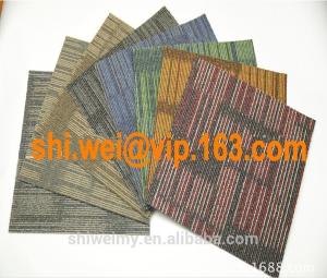 China Cheap Cut&amp;Loop nylon carpet tile factory