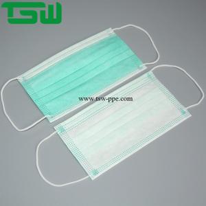 China Colorful Disposable Nonwoven Earloop Pm2.5 Face Mask 3 Layer factory