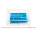 Reusable Large Square 15 Cavity Silicone Ice Cube Mold